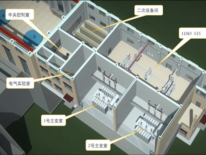 西藏湘河水利樞紐工程2-基于設(shè)備模型的基本參數(shù)，設(shè)備包含的各部分構(gòu)件，整體組裝后再進(jìn)行其他屬性的添加（如電壓等級(jí)、類型、單位等）。之后可以通過設(shè)備布置，測(cè)試參數(shù)化設(shè)置是否有效